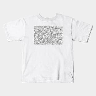 Silver Marble Texture Kids T-Shirt